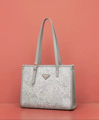 Small Large Tote Bag Gray