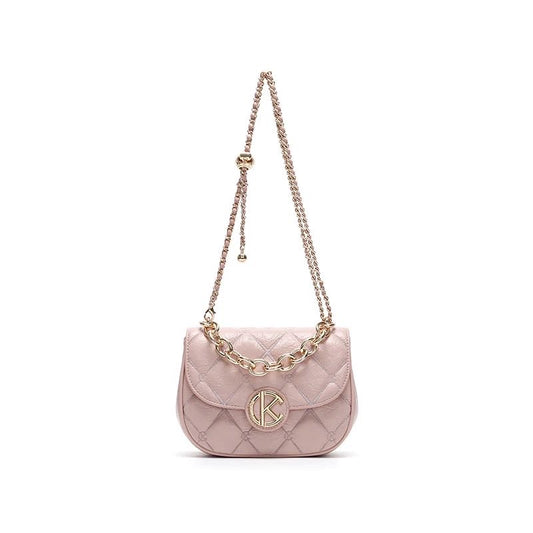 Temperament shoulder crossbody bag - pink