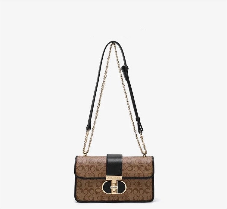 Printed single shoulder crossbody bag