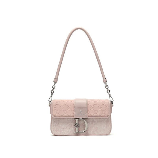 Temperament crossbody bag - pink